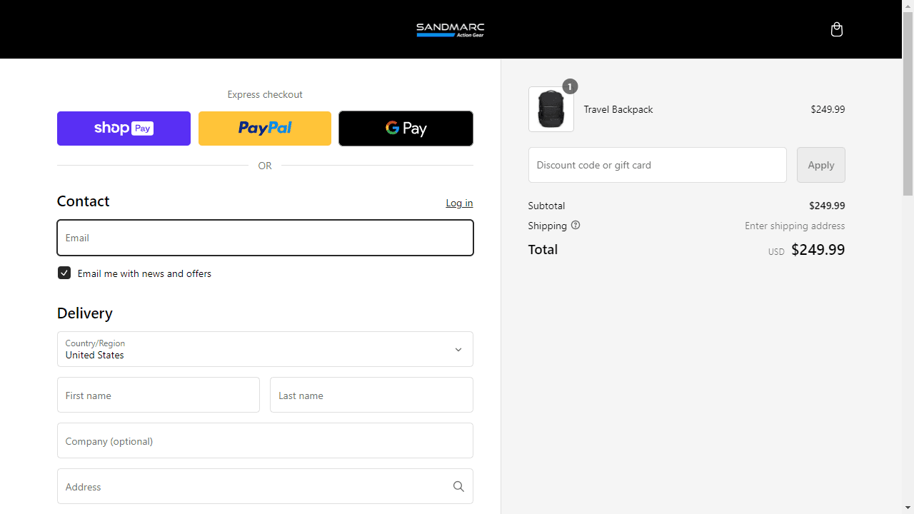 How to apply SANDMARC coupon code